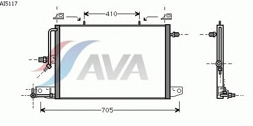 Радіатор кондиціонера AVA QUALITY COOLING AI5117