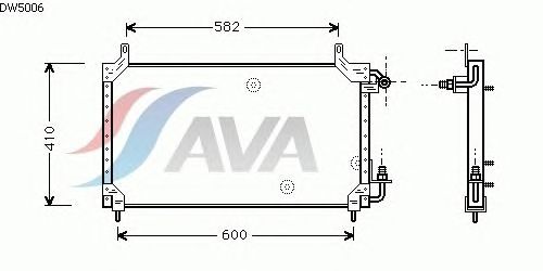 Радиатор кондиционера AVA QUALITY COOLING DW5006