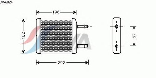 Радиатор отопителя AVA QUALITY COOLING DW6024