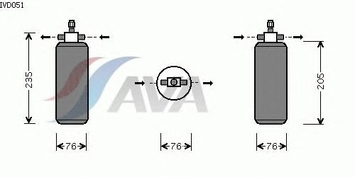 Осушитель кондиционера AVA QUALITY COOLING IVD051