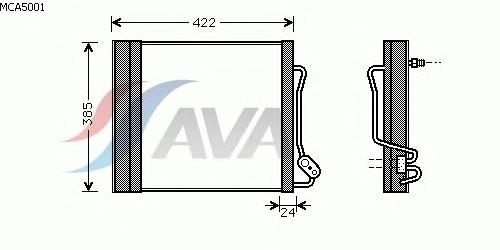 Радиатор кондиционера AVA QUALITY COOLING MCA5001
