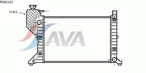 Радиатор, охлаждение двигателя AVA QUALITY COOLING MSA2181