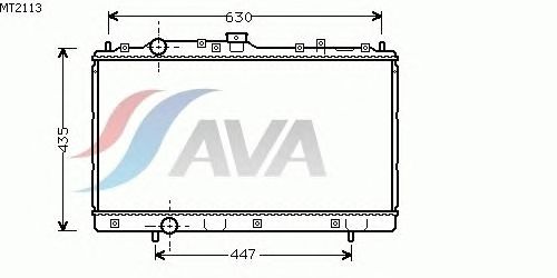Радиатор, охлаждение двигателя AVA QUALITY COOLING MT2113