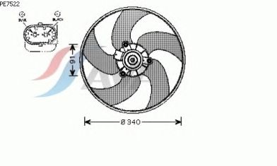 Вентилятор охлаждения AVA QUALITY COOLING PE7522