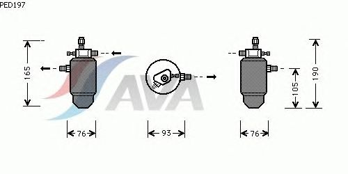 Осушитель кондиционера AVA QUALITY COOLING PED197
