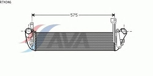 Интеркулер AVA QUALITY COOLING RT4346