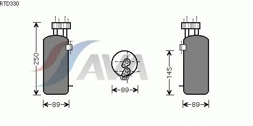 Осушитель кондиционера AVA QUALITY COOLING RTD330