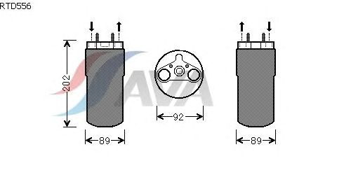 Осушитель кондиционера AVA QUALITY COOLING RTD556
