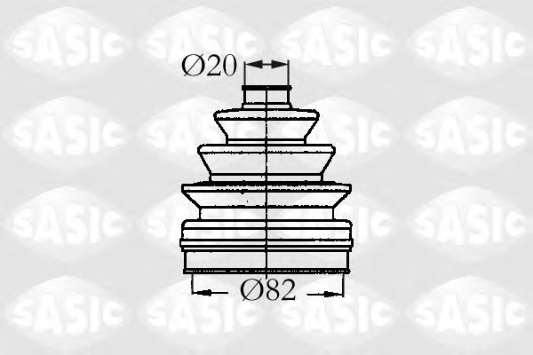 Комплект пыльника ШРУСа SASIC 2933833