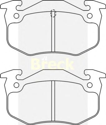Тормозные колодки BRECK 20635 00 702 10