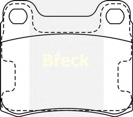 Тормозные колодки BRECK 20687 00 704 00