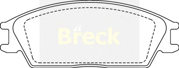 Тормозные колодки BRECK 21012 00 701 00