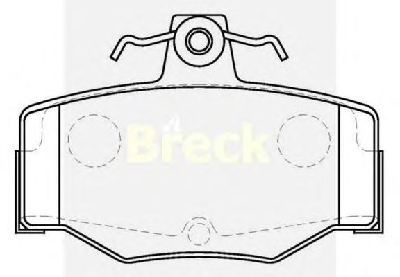Тормозные колодки BRECK 21545 00 704 00