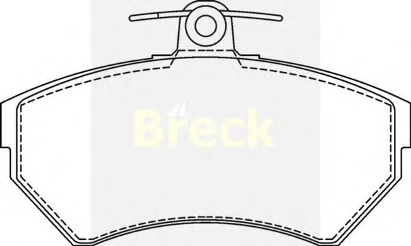 Тормозные колодки BRECK 21945 00 701 00