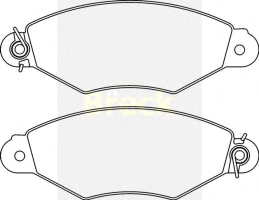 Тормозные колодки BRECK 21980 00 702 00