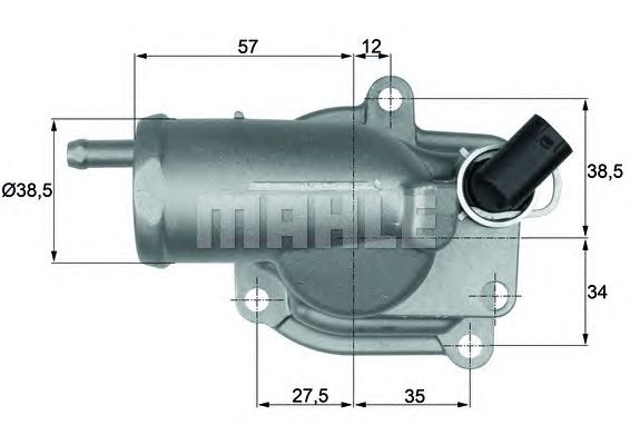 Термостат MAHLE ORIGINAL TH 10 87