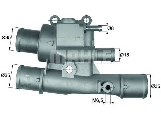 Термостат MAHLE ORIGINAL TI 123 88
