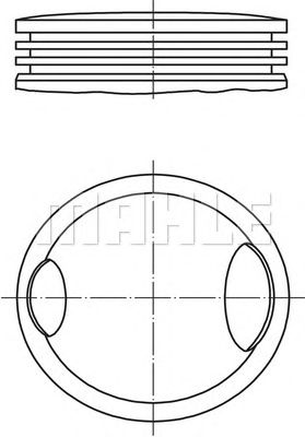 Поршень MAHLE ORIGINAL 033 12 02