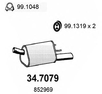 Глушник ASSO 34.7079