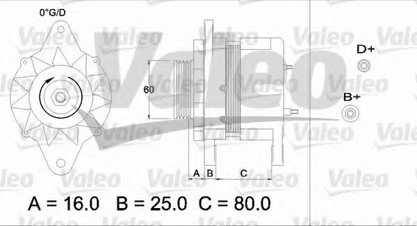Генератор VALEO 436547
