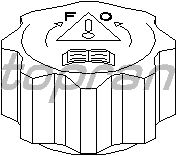 Пробка расширительного бачка TOPRAN 722 275