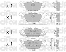 Тормозные колодки CIFAM 822-257-0