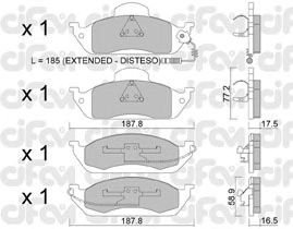 Тормозные колодки CIFAM 822-569-0