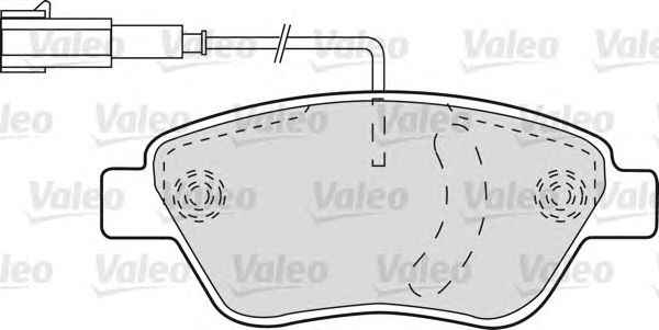 Тормозные колодки VALEO 598825