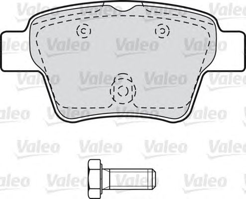 Тормозные колодки VALEO 598702