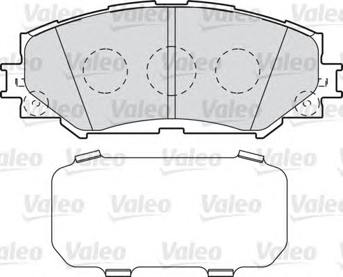 Тормозные колодки VALEO 598943