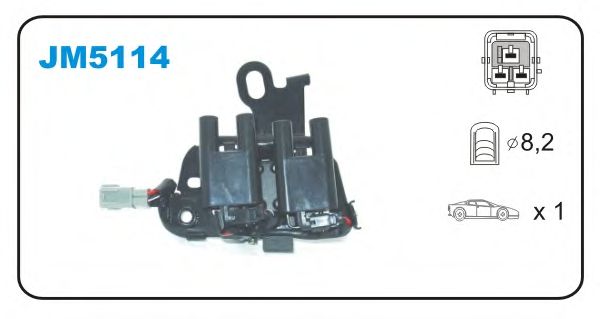 Катушка зажигания JANMOR JM5114