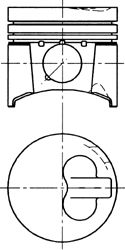 Поршень KOLBENSCHMIDT 94816600
