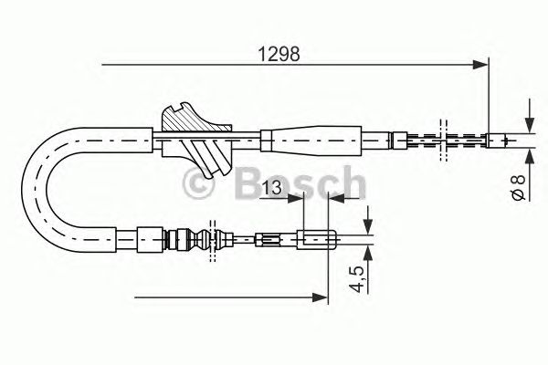 Трос ручника BOSCH 1 987 477 054