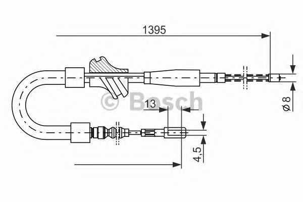 Трос ручника BOSCH 1 987 477 060