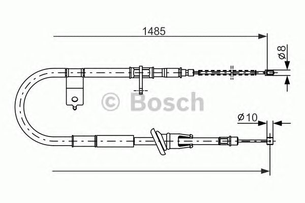 Трос ручника BOSCH 1 987 477 612