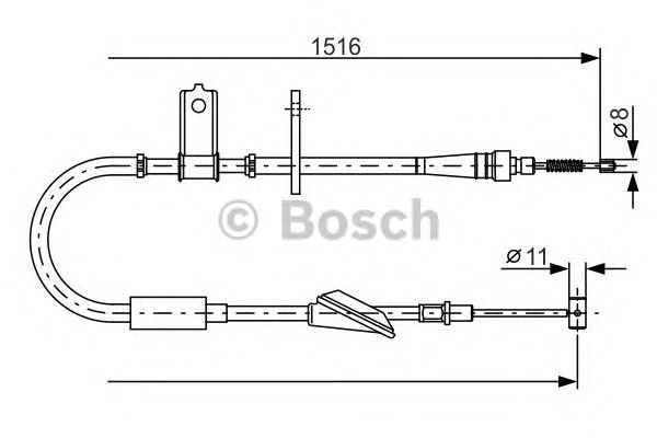 Трос ручника BOSCH 1 987 477 771