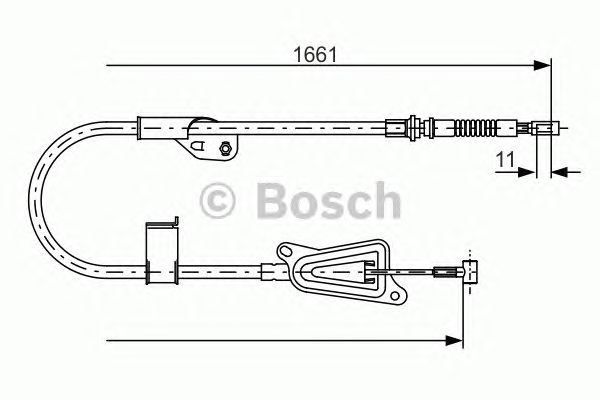 Трос ручника BOSCH 1 987 477 914