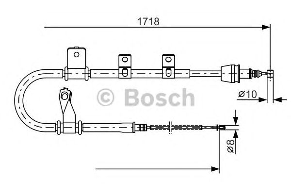 Трос ручника BOSCH 1 987 482 075