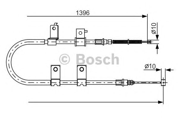 Трос ручника BOSCH 1 987 482 083