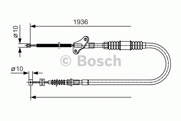 Трос ручника BOSCH 1 987 482 110