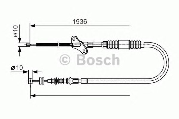 Трос ручника BOSCH 1 987 482 111
