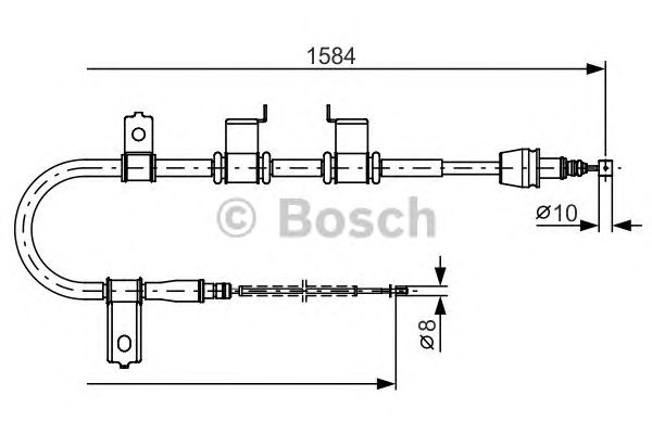 Трос ручника BOSCH 1 987 482 223