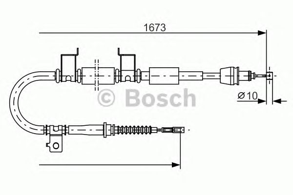 Трос ручника BOSCH 1 987 482 362