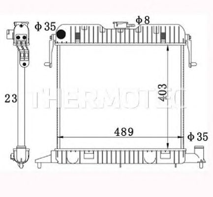 Радиатор, охлаждение двигателя THERMOTEC D7X036TT