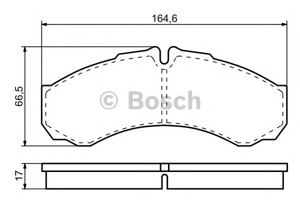 Тормозные колодки BOSCH 0 986 424 833