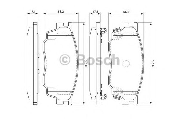 Тормозные колодки BOSCH 0 986 494 078