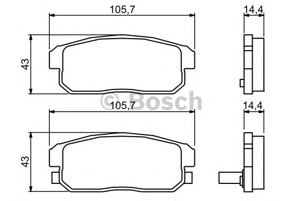 Тормозные колодки BOSCH 0 986 494 223