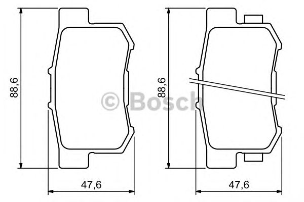 Тормозные колодки BOSCH 0 986 494 233