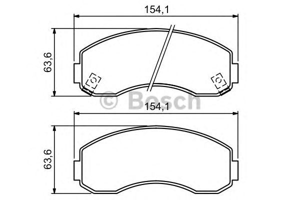 Тормозные колодки BOSCH 0 986 494 314