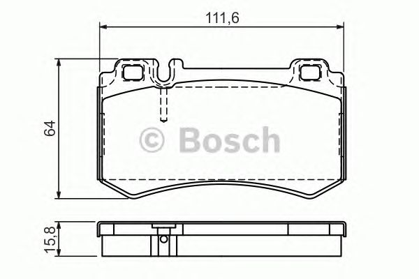 Тормозные колодки BOSCH 0 986 494 356